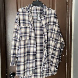 Navy flannel